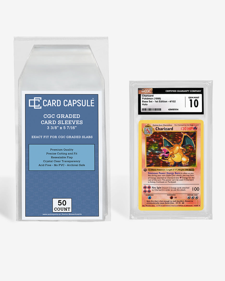 CGC Graded Card Sleeves | Sleeves for CGC Slabs | CGC Sleeves Card Capsule CGC Graded Card Sleeves | Sleeves for CGC Slabs | CGC Sleeves Card Capsule
