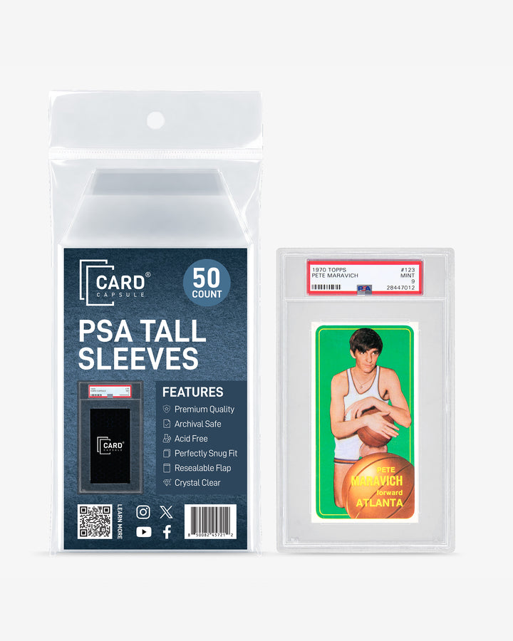 PSA Graded Card Sleeves - Tall &amp; Tallboy Card