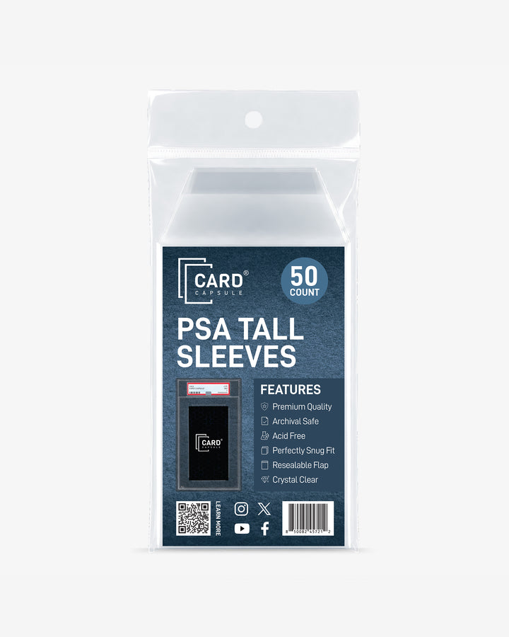 PSA Graded Card Sleeves - Tall &amp; Tallboy Card