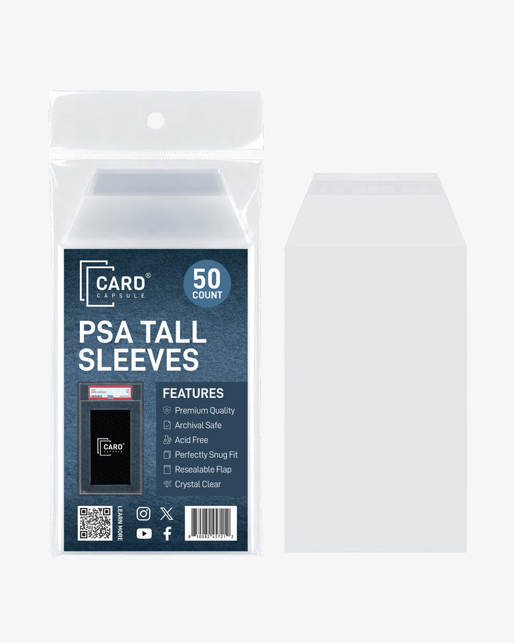 PSA Graded Card Sleeves - Tall &amp; Tallboy Card