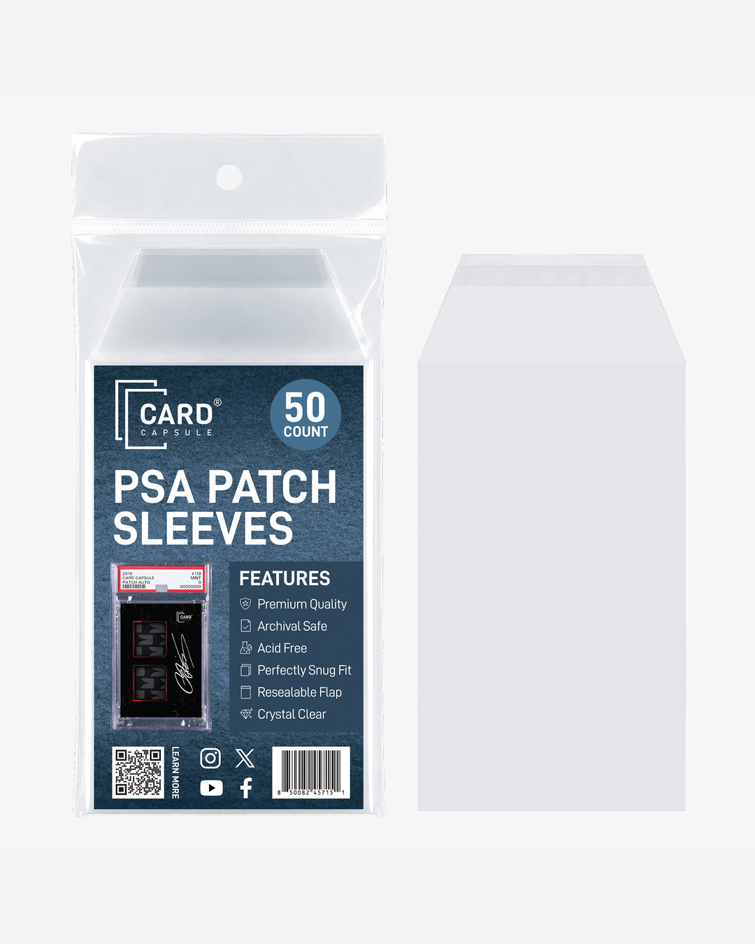 PSA Graded Card Sleeves - Patch &amp; Jersey Card