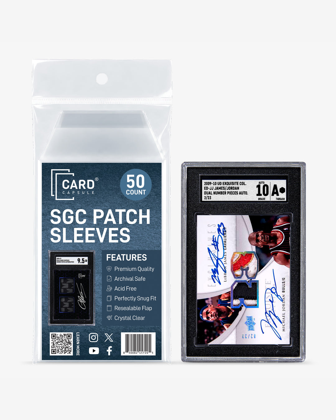 SGC Graded Card Sleeves - Patch &amp; Jersey Card