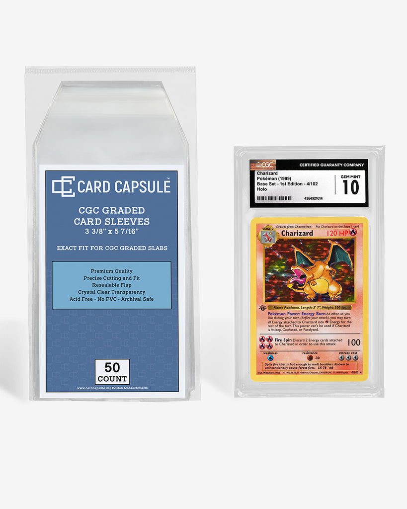 CGC Graded Card Sleeves | Sleeves for CGC Slabs | CGC Sleeves Card Capsule CGC Graded Card Sleeves | Sleeves for CGC Slabs | CGC Sleeves Card Capsule