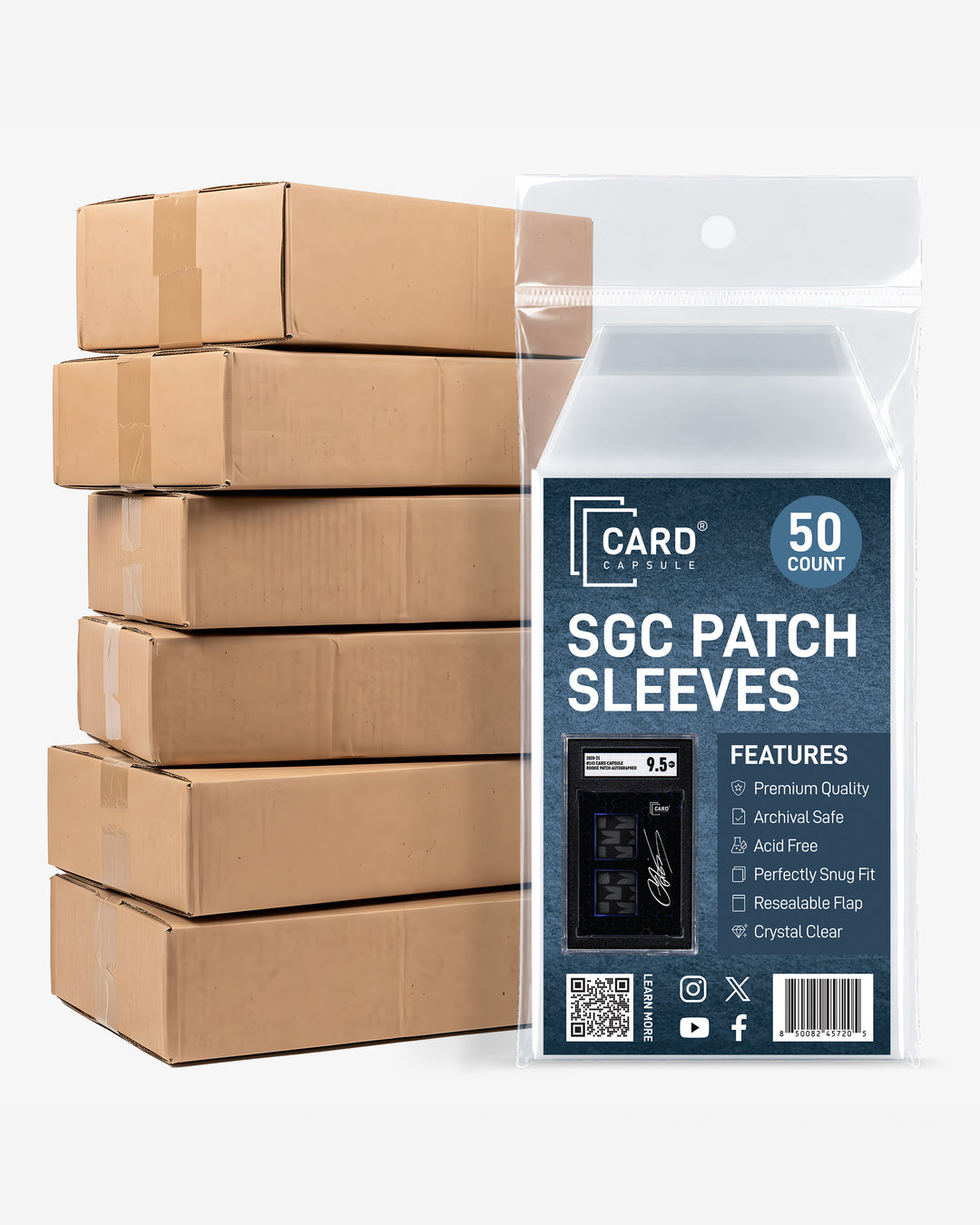 SGC Graded Card Sleeves - Patch &amp; Jersey Card