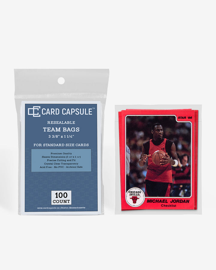 Resealable Team Bags | Trading Card Team Bags